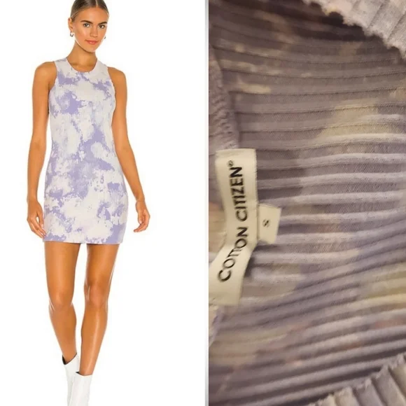 Cotton Citizen | Dresses | Cotton Citizen Kith Ibiza Violet The Dye  Artistic Ribbed Cotton Tank Dress S | Poshmark